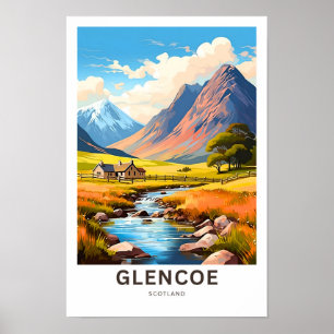 Poster Glencoe Scotland Travel Print