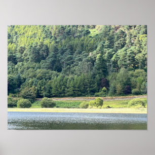 Poster Glendalaugh Lakes County Wicklow Ierland EU