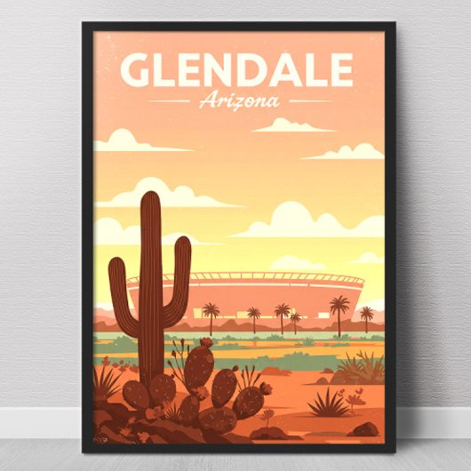 Poster Glendale Arizona vintage