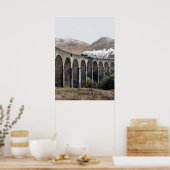 Poster Glenfinnan Viaduc, Écosse Illustration de voyage (Cuisine)
