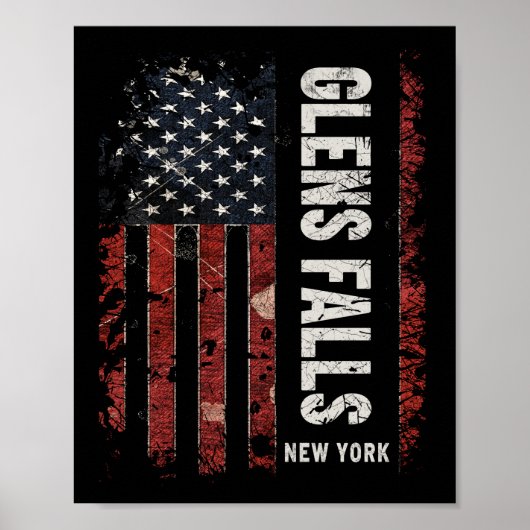 Poster Glens Falls New York (Devant)