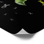 Poster Glioblastoma Awareness Sunflower (Coin)