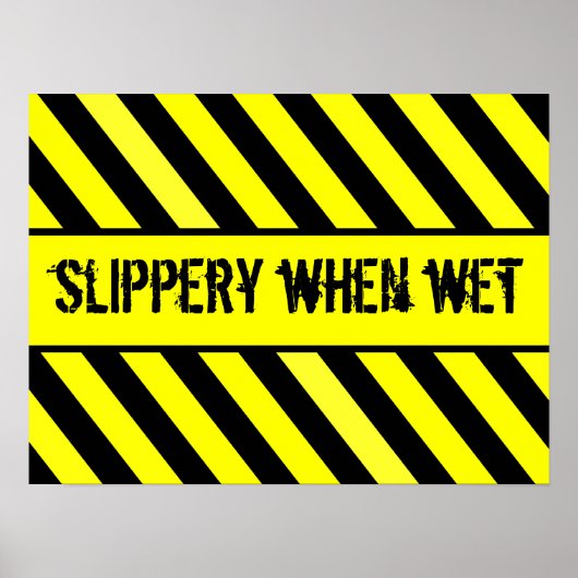 Poster glissant lorsqu'il est humide (Devant)