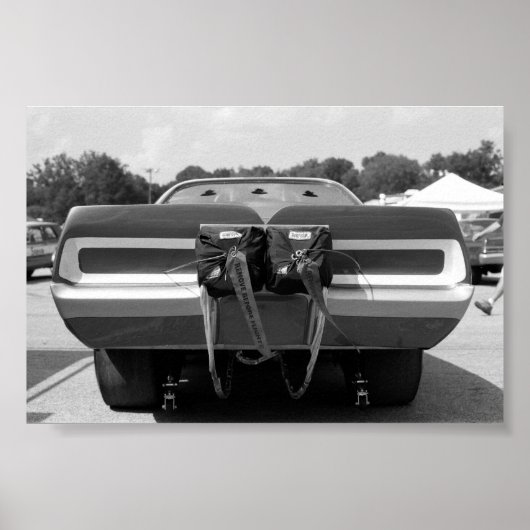 Poster Glisser vintage - Chargeur amusant (Devant)