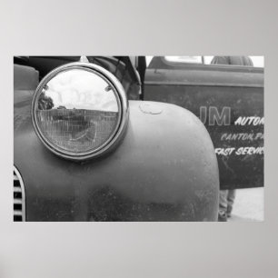 Poster Glisser vintage - Truck gasser