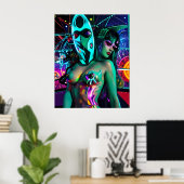 Poster Glitch Dream-Streaming the Old Gods (Bureau à domicile)