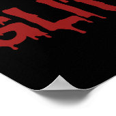 Poster Glitter en typographie de Blood (Coin)