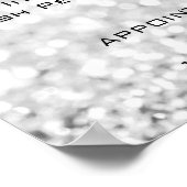 Poster Glitter Gray Silver Makeup Eyes Lashes Price List (Coin)