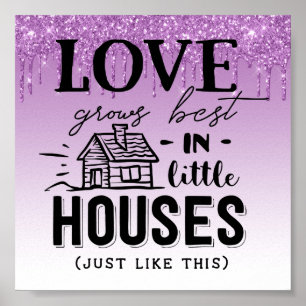 Poster Glitter Inspirerend Quote uitlijnen