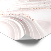 Poster Glittery Rose Gold White Agate 50e anniversaire 24 (Coin)