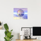 Poster Globe 3D 13 (Bureau à domicile)