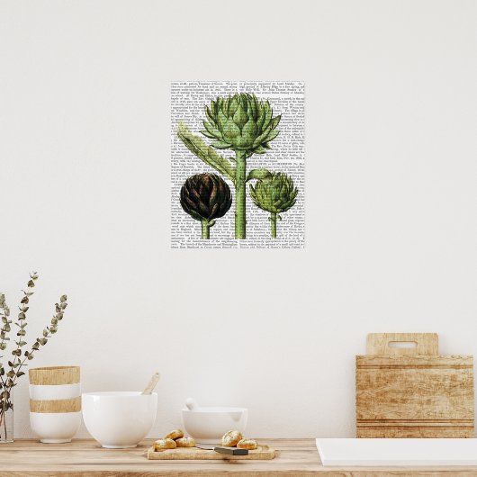 Poster Globe Artichoke Print (Cuisine)