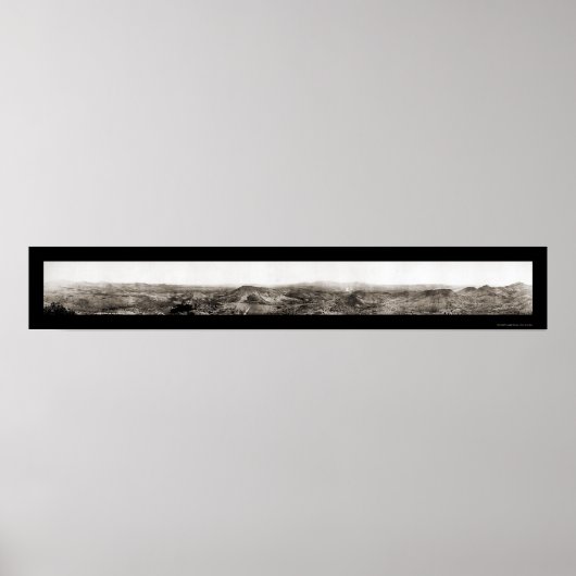 Poster Globe AZ Mining Area Photo 1909 (Devant)