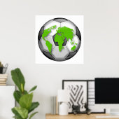 Poster Globe de football (Bureau à domicile)