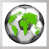 Poster Globe de football (Devant)