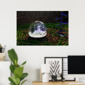 Poster Globe des neiges (Bureau à domicile)