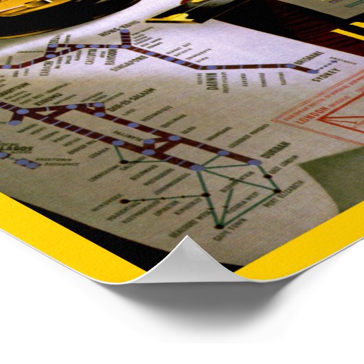 Poster Globe d'Imperial Airways (Coin)