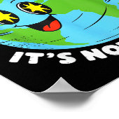 Poster Globe gardez la terre propre pas uranus citation a (Coin)