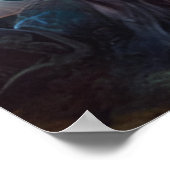 Poster Globe oculaire dans une forêt de champignons magiq (Coin)