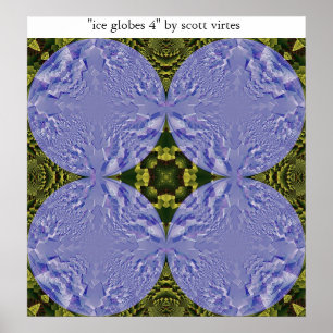 Poster globes 4 de glace