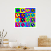 Poster Globes colorées I (Cuisine)