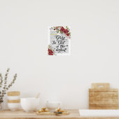 Poster Gloire à Dieu dans la plus haute page du Verset bi (Cuisine)