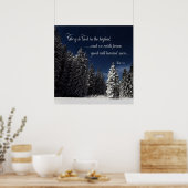 Poster Gloire à Dieu - Luc 2:14 (Cuisine)