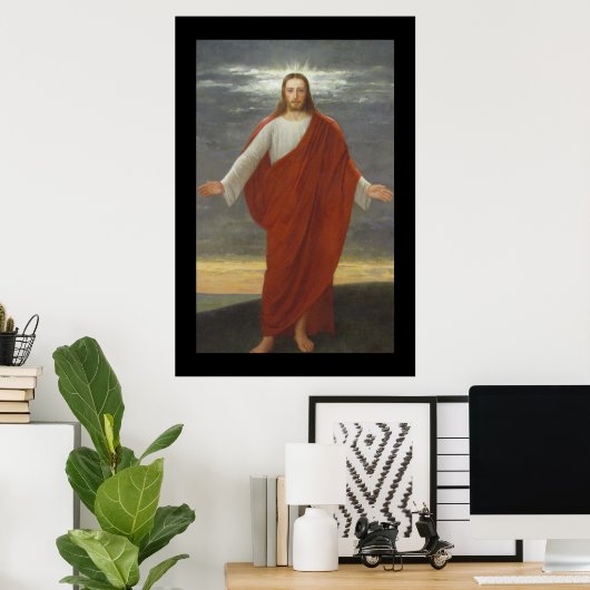 POSTER GLOIRE À JÉSUS (Bureau à domicile)