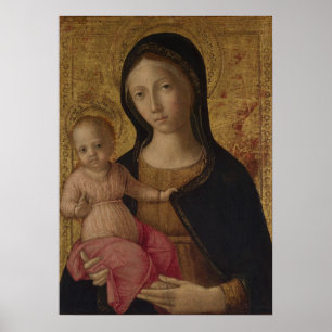 Poster Gloire à Jésus et à Marie