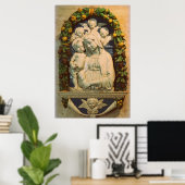Poster gloire à jésus et marie (Bureau à domicile)