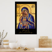Poster gloire à jésus et marie (Cuisine)