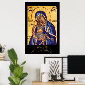 Poster gloire à jésus et marie (Bureau à domicile)
