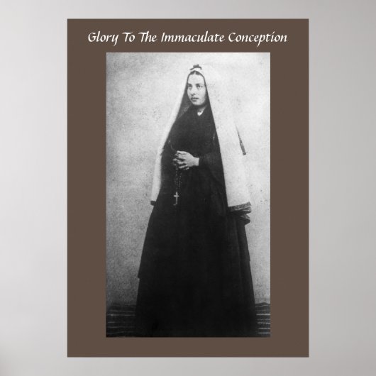 POSTER GLOIRE À LA CONCEPTION IMMACULÉE (Devant)