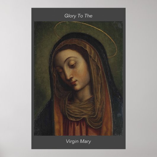 Poster gloire à l'affiche vierge marie (Devant)