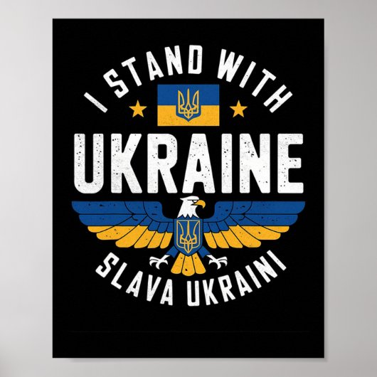 Poster Gloire à l'aigle de conception de l'Ukraine Pro-Uk (Devant)