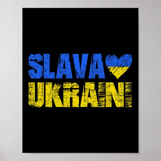 Poster Gloire à l'Ukraine (Devant)