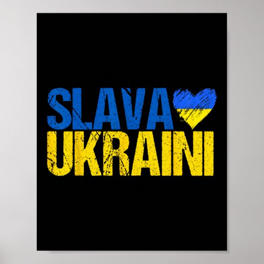 Poster Gloire à l'Ukraine (Devant)