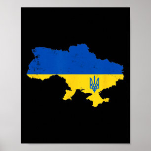 Poster Gloire à l'Ukraine Slava Ukraïni Pays