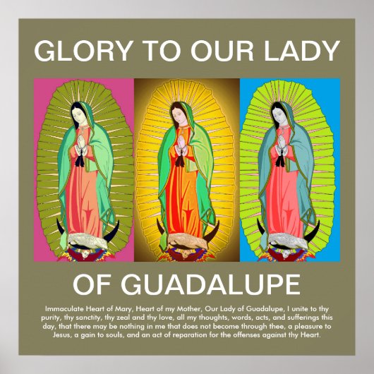 POSTER GLOIRE DE GUADALUPE (Devant)