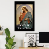 POSTER GLOIRE DE JÉSUS CHRIST (Bureau à domicile)