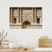 Poster Gloire distribuant des couronnes, de la colonnade (Cuisine)