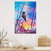 POSTER GLOIRE DU LEVER HUMMINGBIRD (Cuisine)
