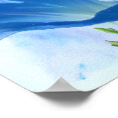 Poster Gloire du matin bleu et bourdon (Coin)