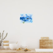 Poster Gloire du matin bleu et bourdon (Cuisine)