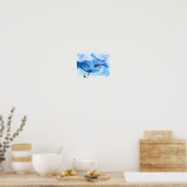 Poster Gloire du matin bleu et bourdon (Cuisine)