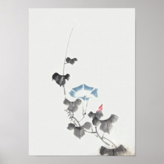 Poster Gloire du matin Hokusai Art japonais