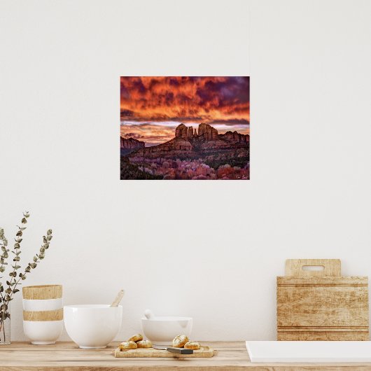 Poster Gloire du matin rose (Cuisine)