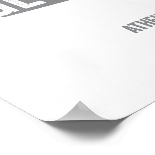 Poster Gloire (Gris) (Coin)