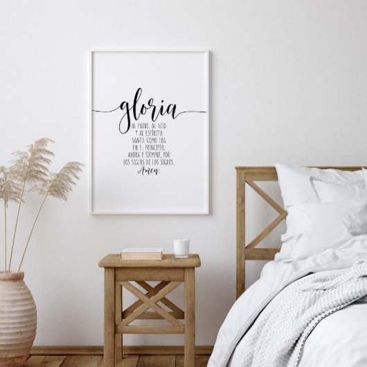 Poster Gloria Al Padre, Al Hijo Y Al Espíritu Santo