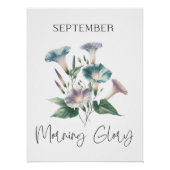 Poster Glorieuse florale du mois de naissance de septembr (Devant)